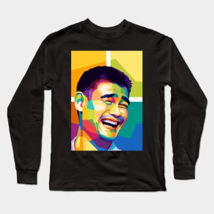 Yao Ming Meme Wpap Pop Art Long Sleeve T-Shirt